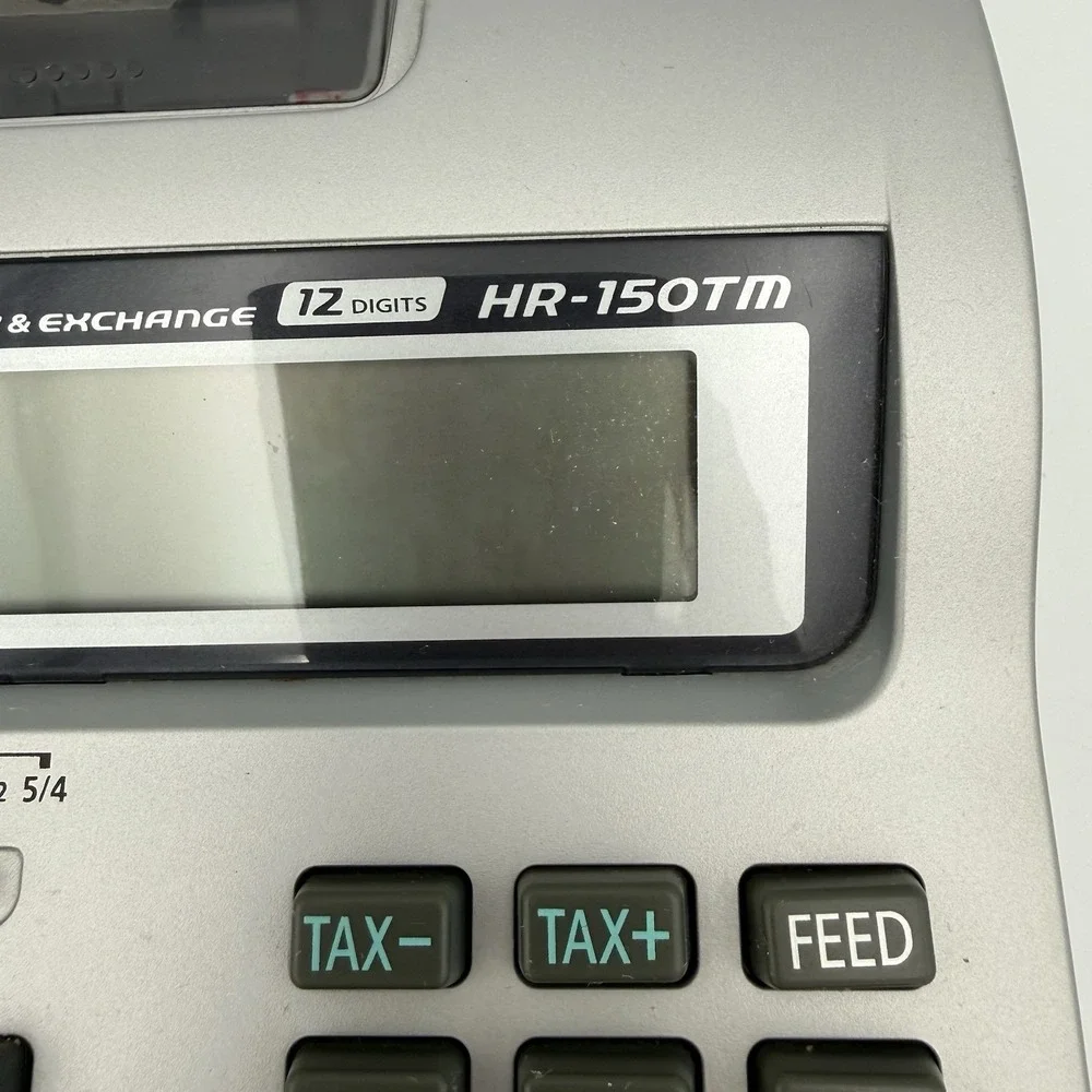 Casio HR-150TMP Business‎ Calculator 2 Color Printing 12 Digit (Needs cartridge)